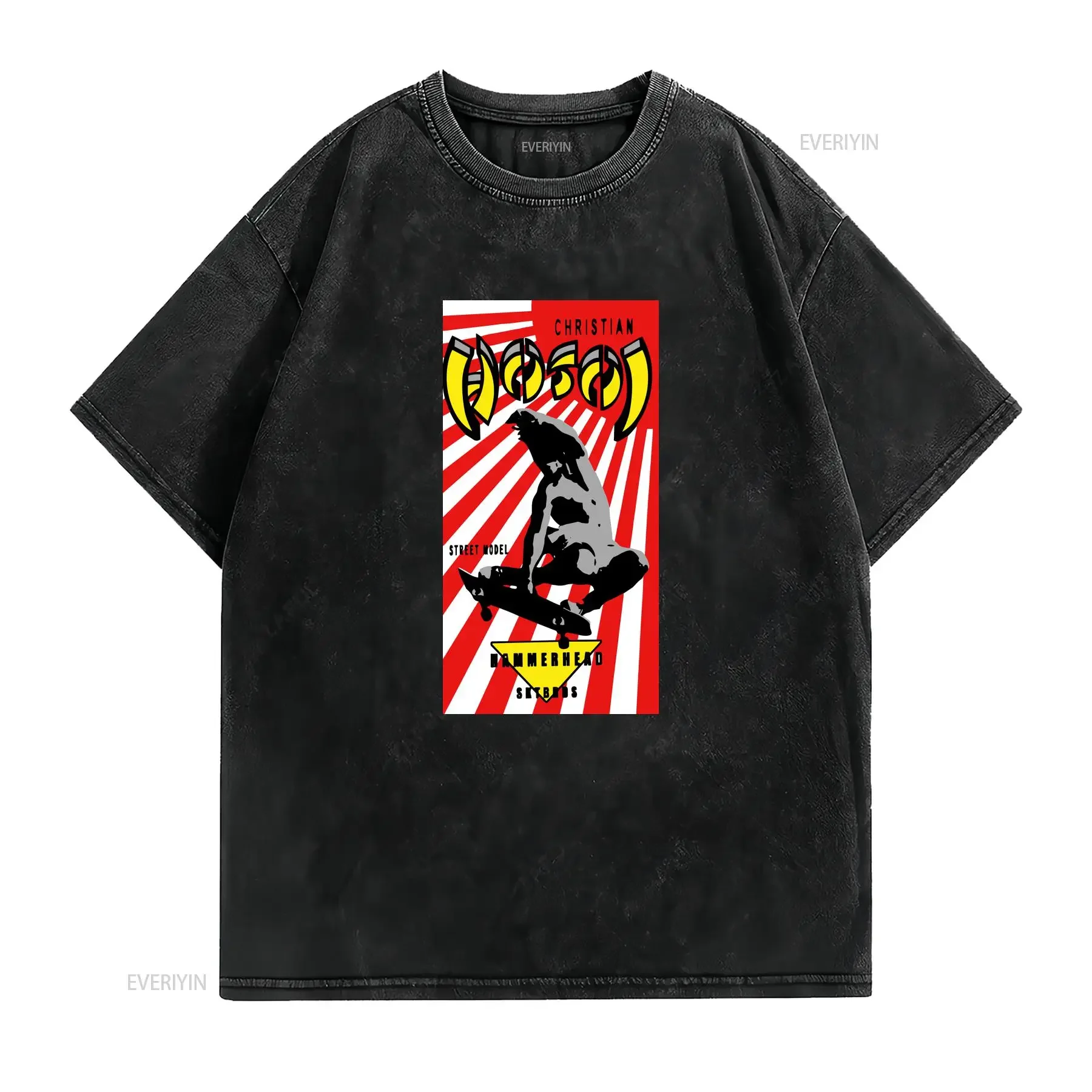 Christian Hosoi Hammerhead Black T Shirt SweaT Best Quality Chritmas Birthdays vintage Washed fashion homme