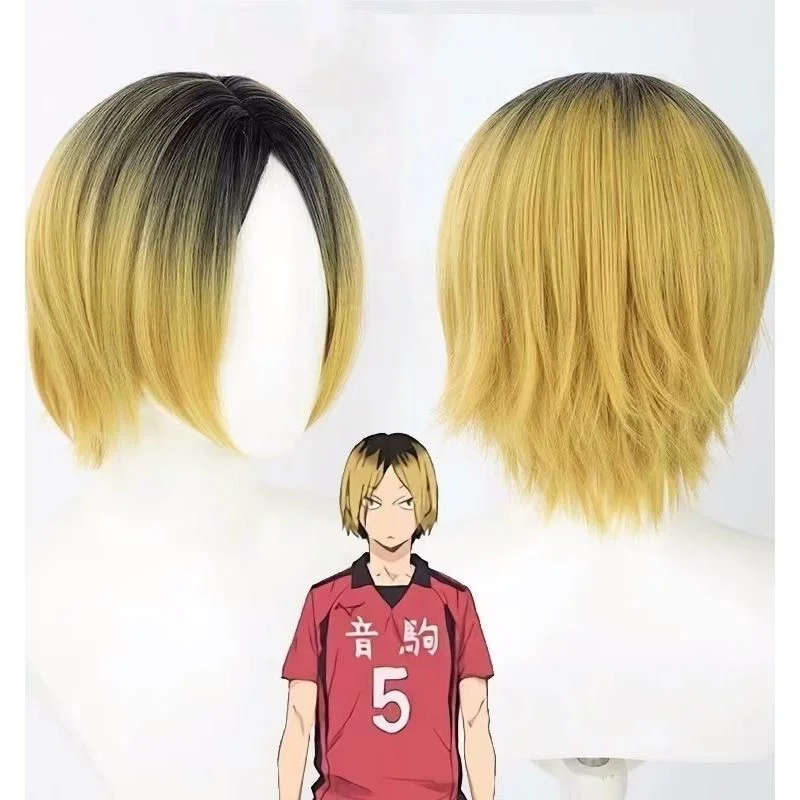 Anime Haikyuu!Kozume Kenma Cosplay Wig Short Heat Resistant Hair