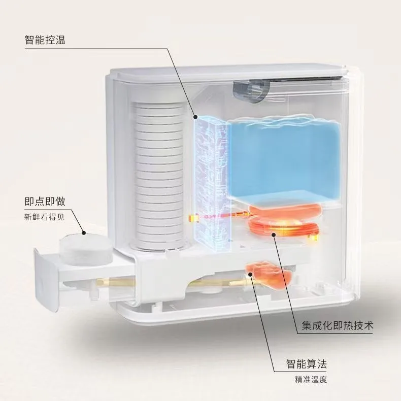 Smart Constant Temperature Towel Warmer and Wipe Heater Bucket, Disposable Compressed Towel Machine Heating Cabinet for Home