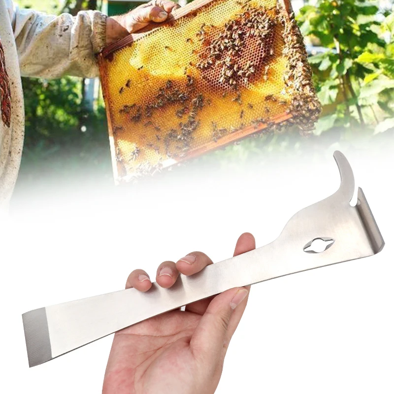 1Pcs Multifunctional Bee Scraper Knife Beekeeping Honey Cutter Stainless Steel Honey Scraping Knife Beekeeping Equipment