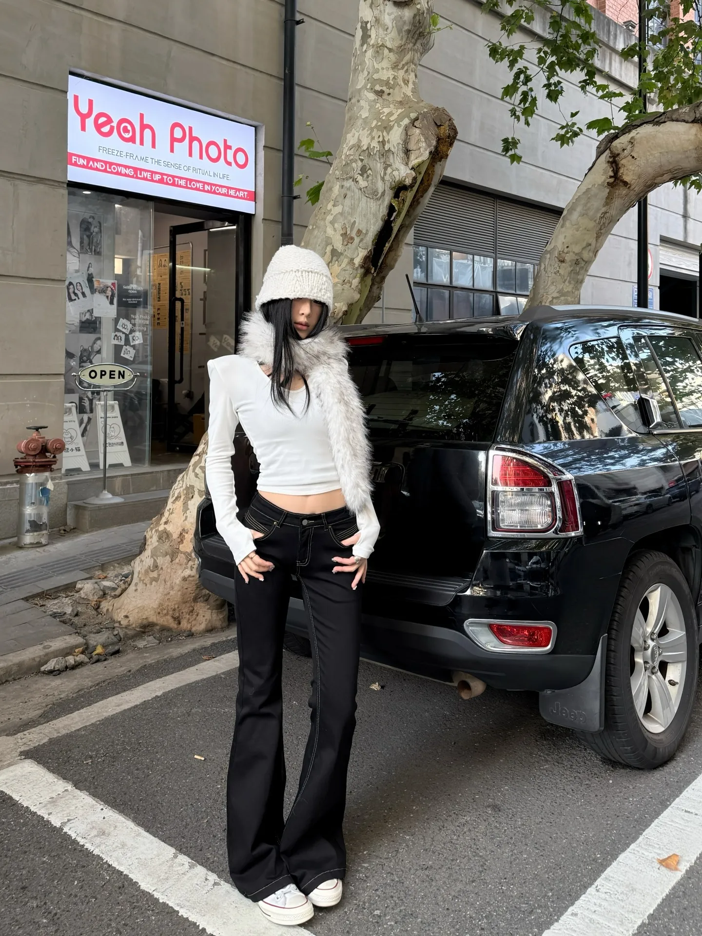 

Женские джинсы-клеш с низкой талией, эластичные, утягивающие, с эффектом подтяжки ягодиц, из хлопка, в стиле ретро