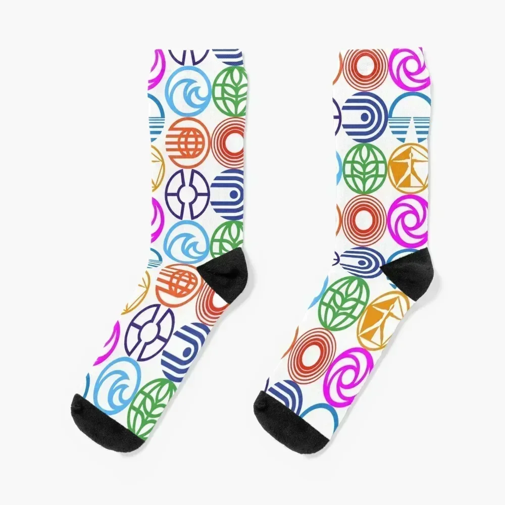 

Retro Epcot Logos Socks cartoon shoes man snow Socks For Man Women's