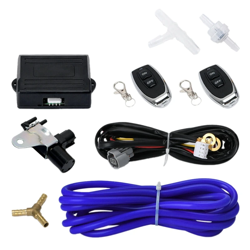 Car Wireless Remote Vacuum Exhaust Shut-Off Valve Vacuum Exhaust Pipe Valve Controller Set Suitable For - BMW-