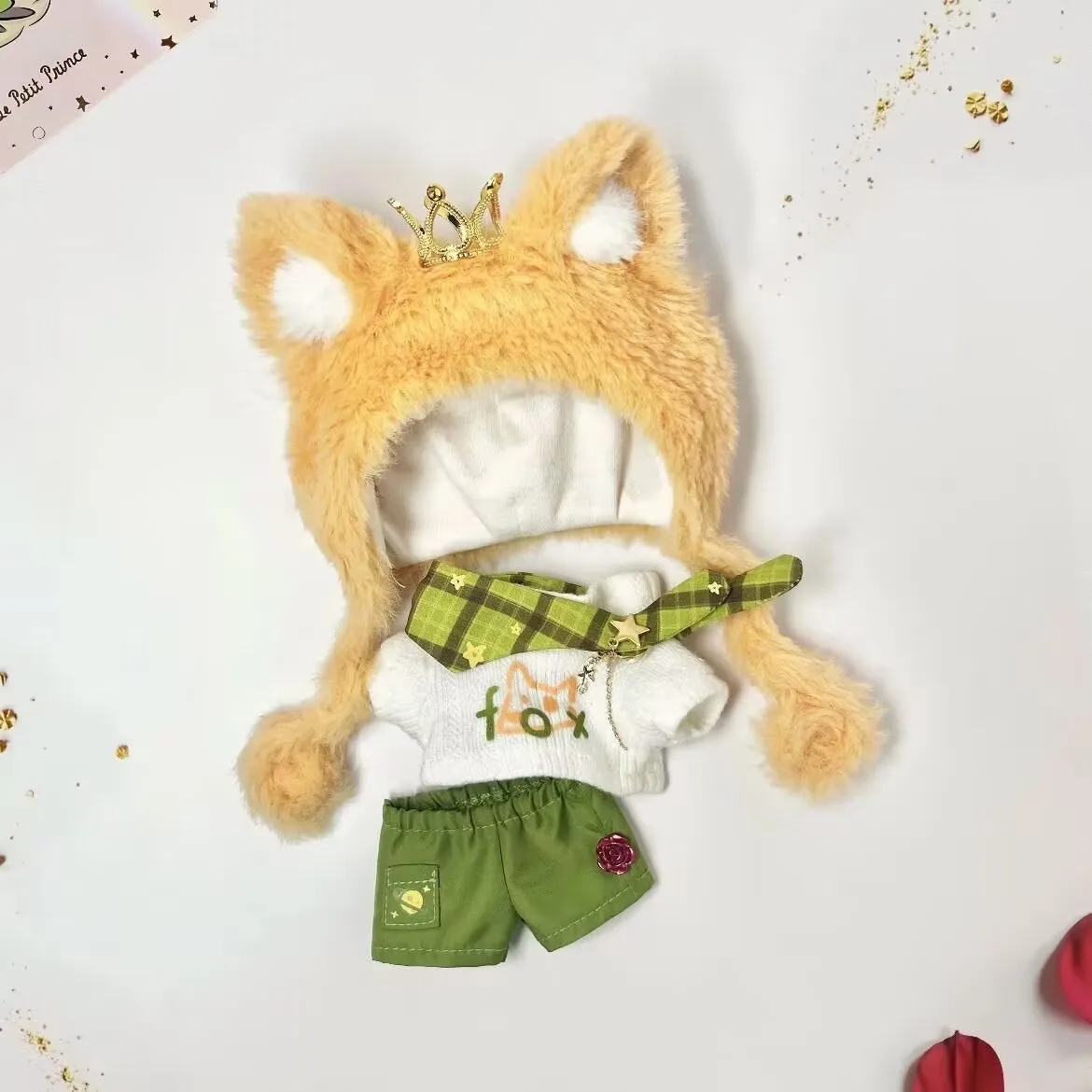 

10cm new Prince and Fox "Little Prince" and "Little Fox" baby clothes, cute dolls, doll dress-up
