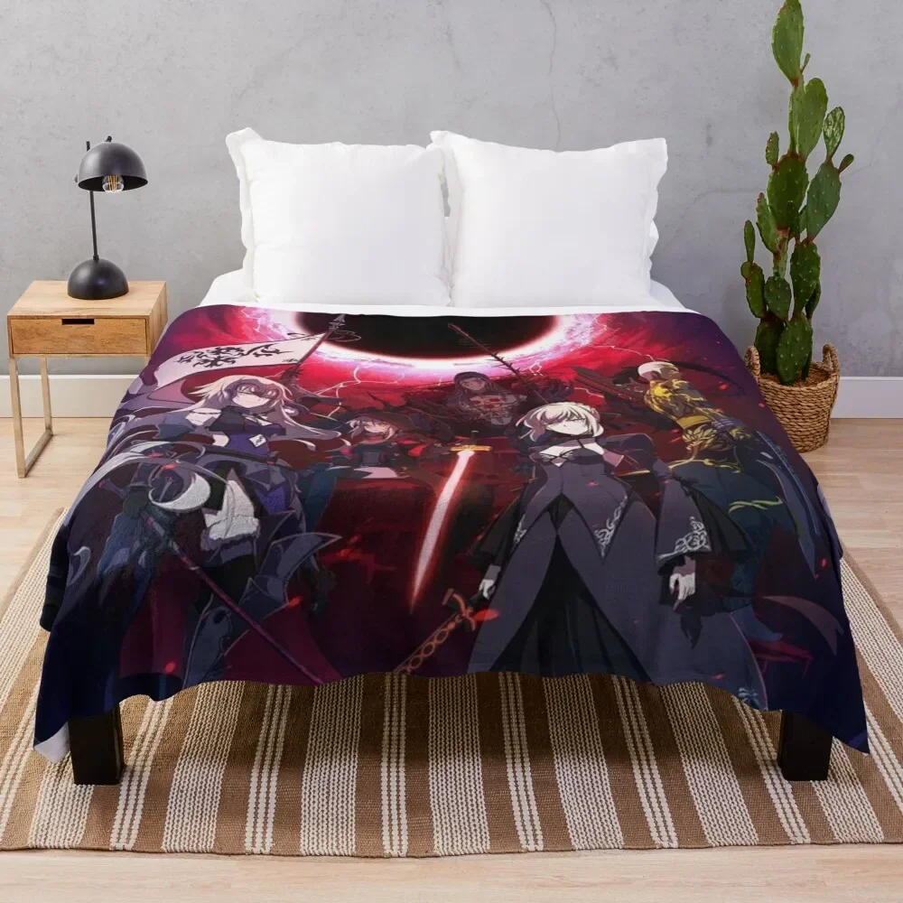 

Fate Stay Night Anime Throw Blanket Warm Napping Blanket for Office Couch Bed