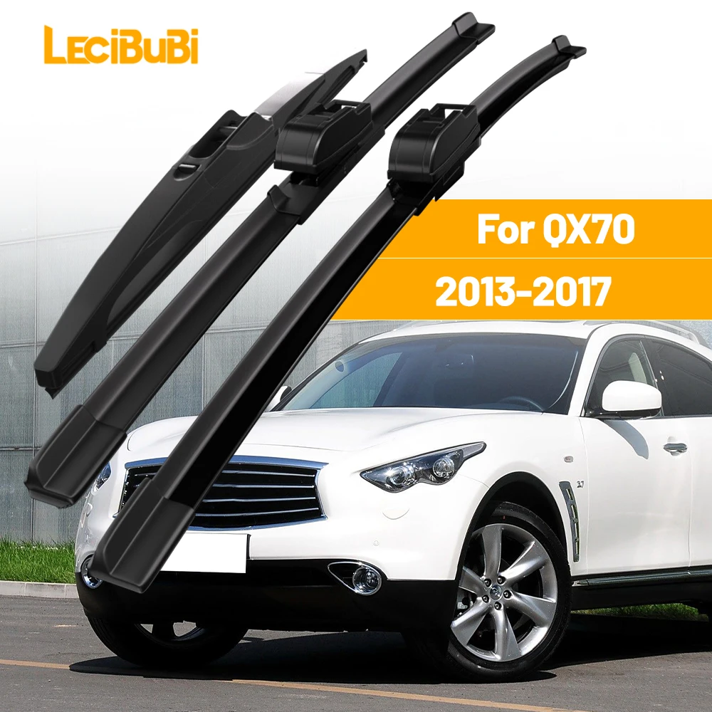 

For Infiniti QX70 2013-2017 1set Front & Rear Windshield Wiper Blades Windscreen Wipers 2014 2015 2016 Accessories