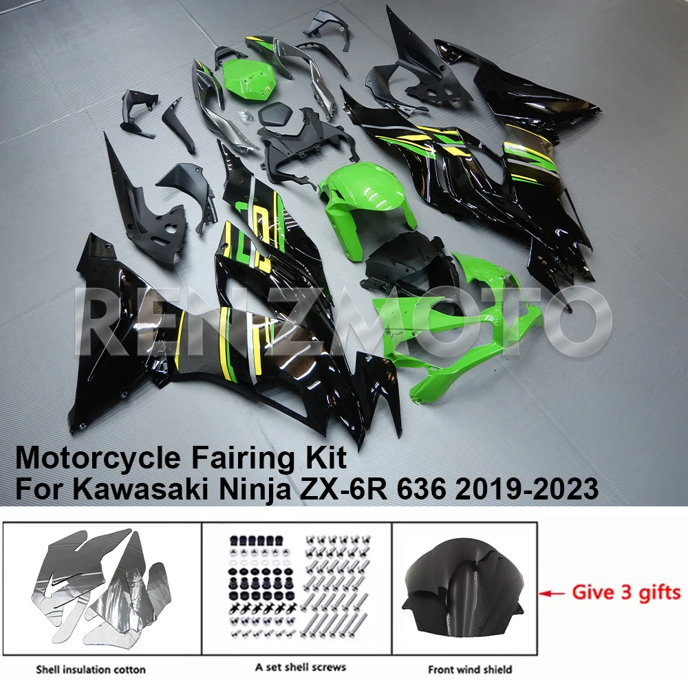 

K0619-103a Motorcycle Fairing Set Body Kit Plastic For Kawasaki Ninja ZX-6R 636 2019-2023 Accessories ABS Injection Bodywork