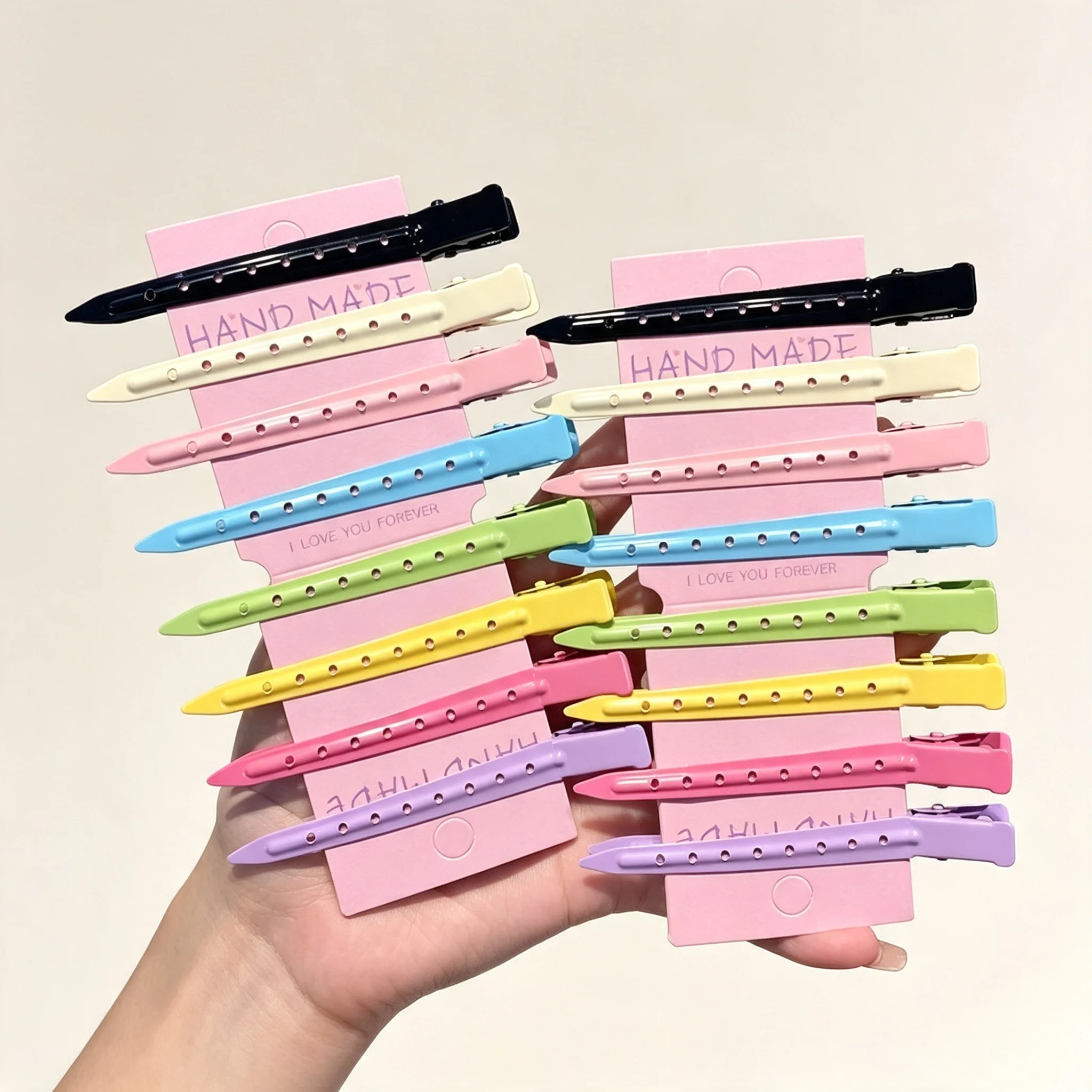 Woman Hair Care Clips Metal Steel Hairdressing Sectioning Clip Clamps Barber Hair Cut Use Styling Tools Hair Root Fluffy Hairpin