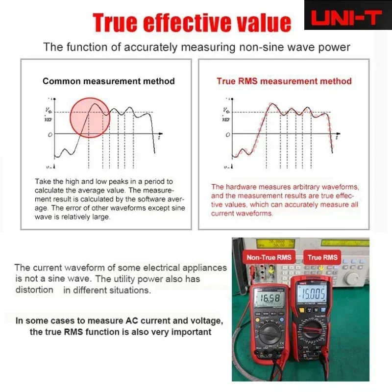 UNI-T   UT89X UT89XD  RMS Multimeter Digital Professional Electrical Tester NCV Diode Temperature Triode Capacitance Meter