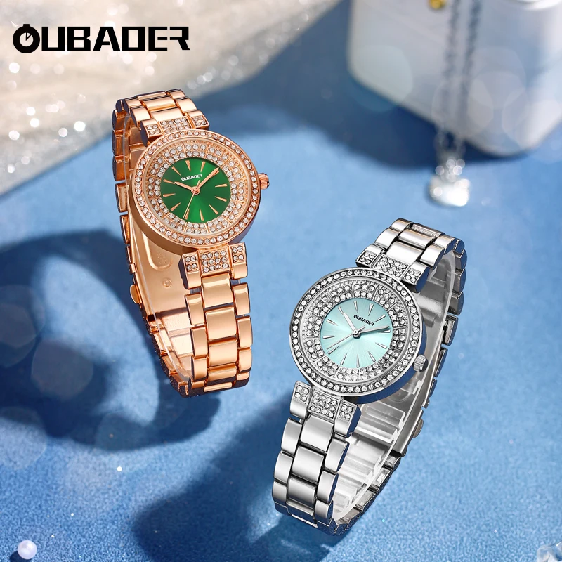 

Oubaoer Luxury Women's Watch Fashion Quartz Watch Stainless Steel Strap Waterproof Watch Elegant Women's Watch Gift for Women