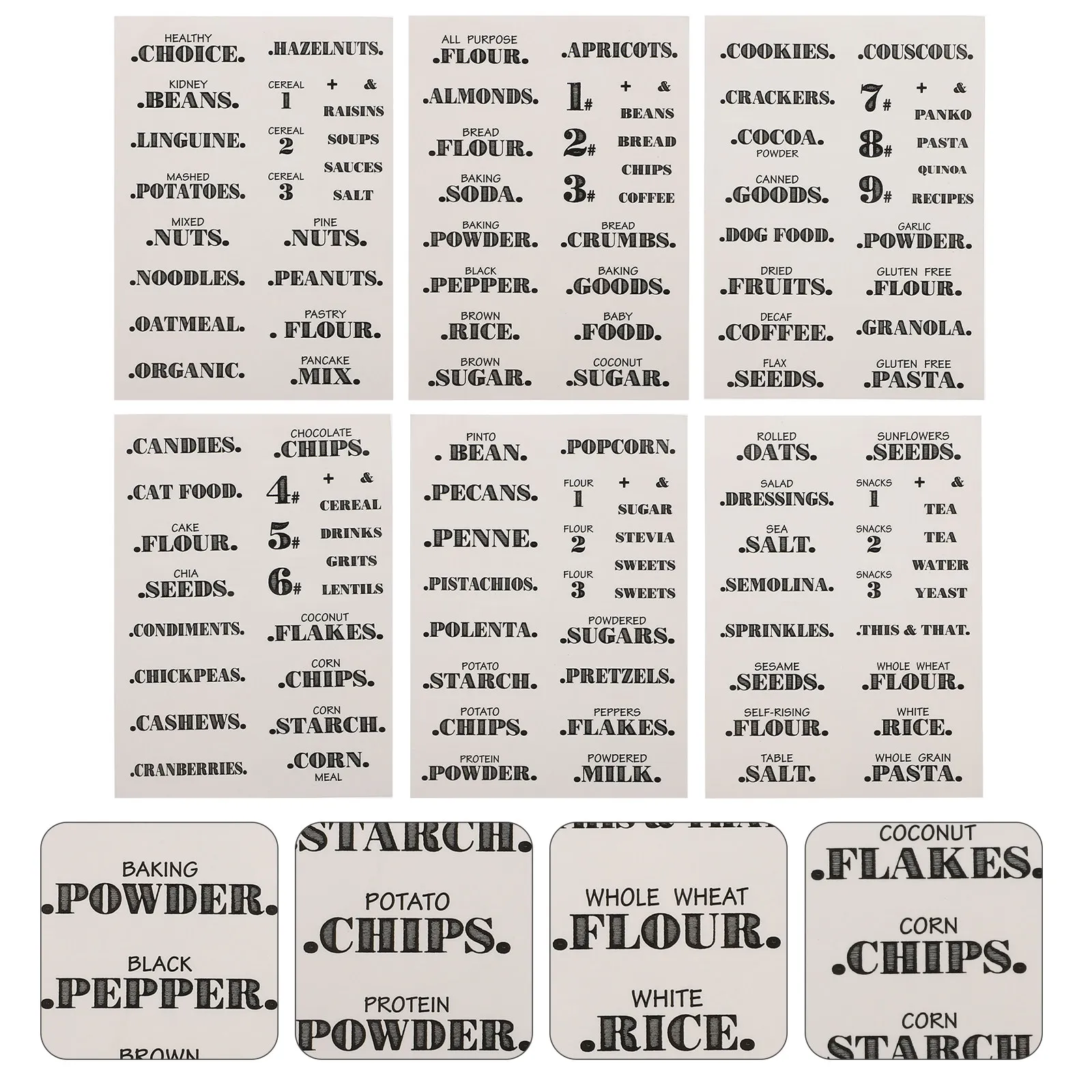 

6Pcs Transparent Adhesive Labels for Food Storage English Record Date Stickers Kitchen Organizer Waterproof Marking Tools No