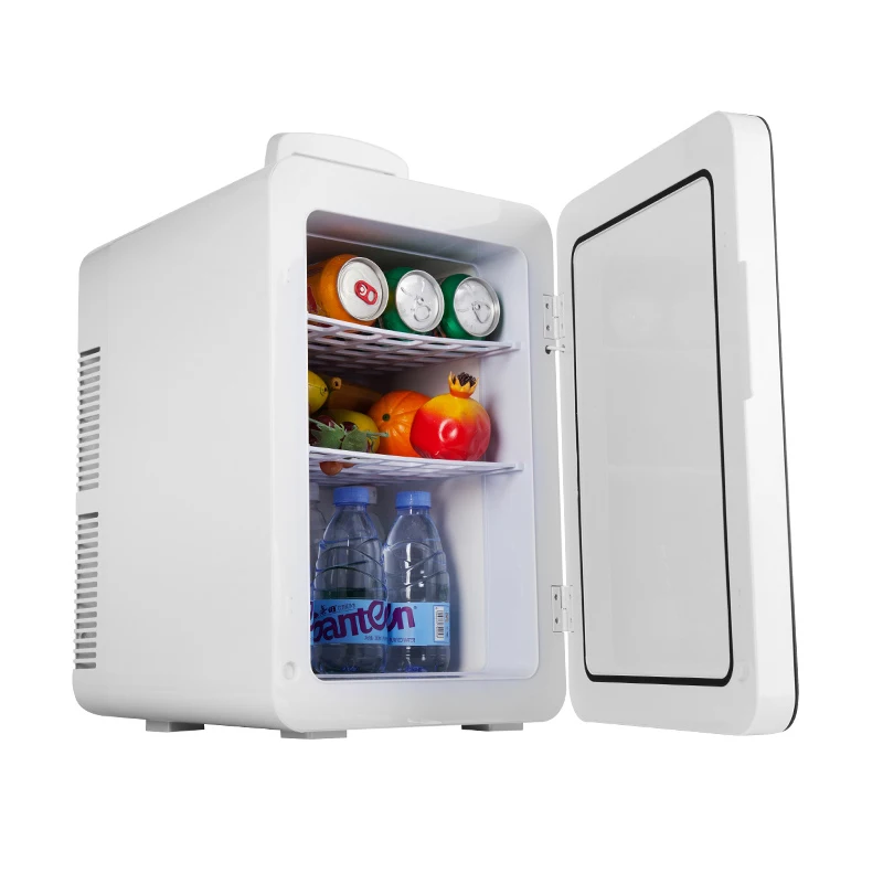 24l geladeira do carro armário de aquecimento de bebidas mini dormitório estudante refeições em casa geladeira armário quente e frio freezer 220v/12v