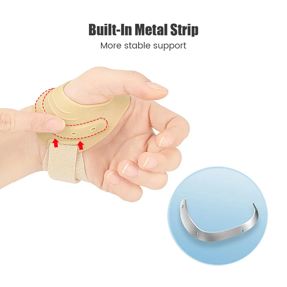 Thumb Brace Joint Orthosis Pure Color Splint Support Lightweight Breathable Right Left Hand Osteoarthritis Pain Relif Tendonitis