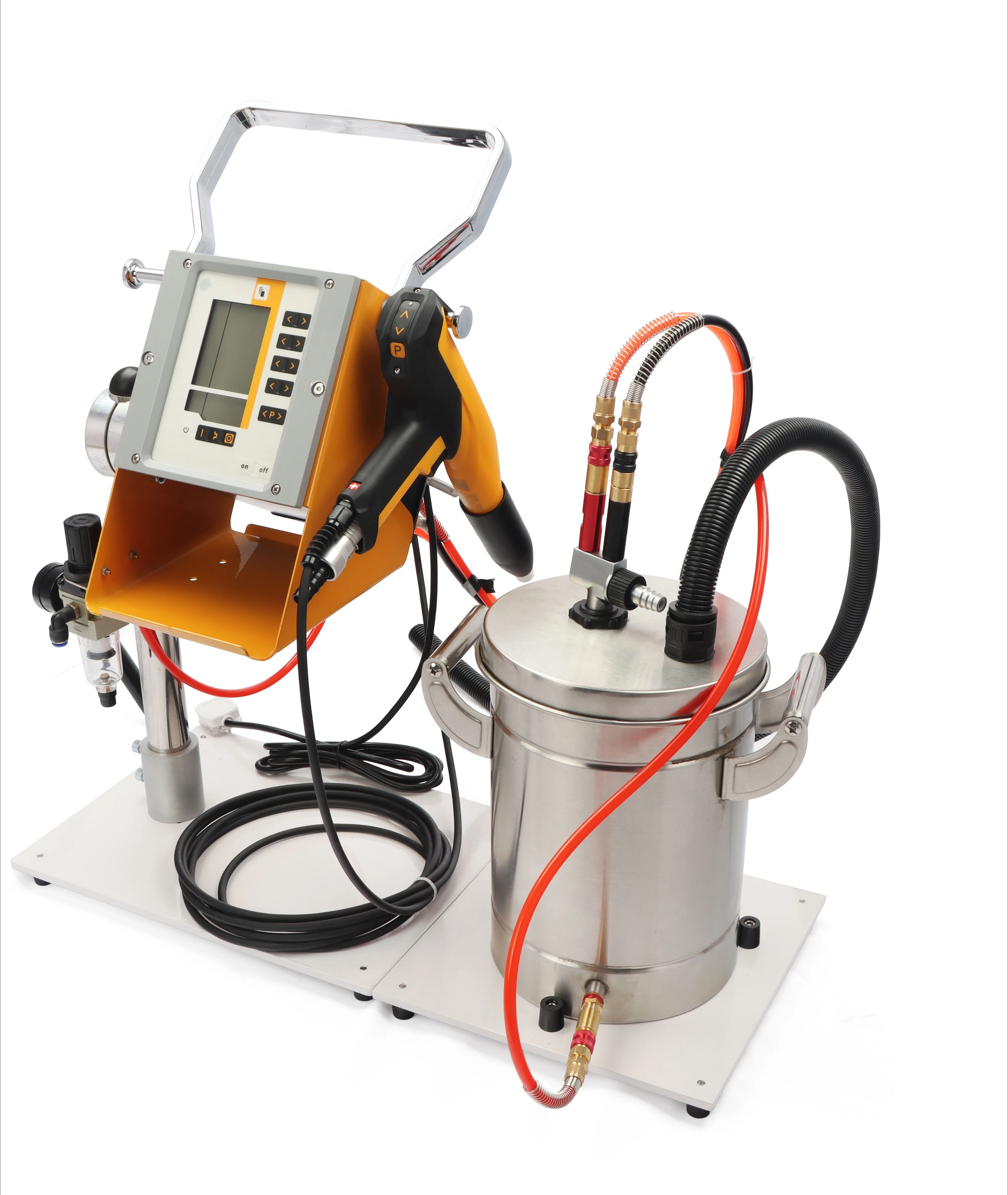Portable Electrostatic Powder Coating Equipment Easy-to-Carry Manual Spraying Machine for Steel Substrates Core Pump Included