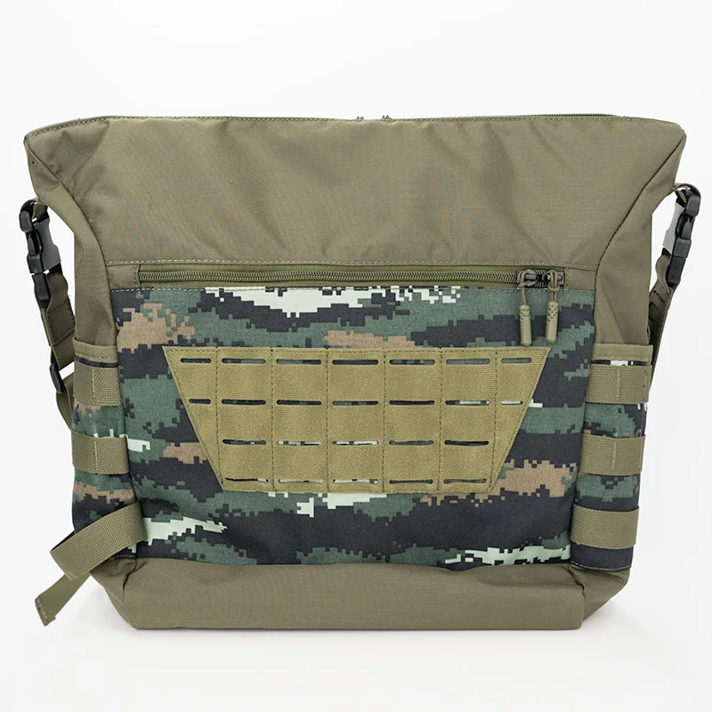 

Outdoor Tactical One Shoulder Crossbody Messenger Bag Storage Bag DuPont Material Color Block Bag