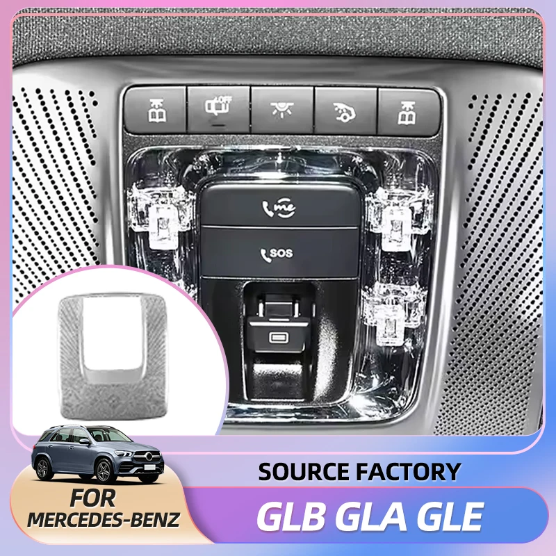 

Hot Interior Stickers For Mercedes Benz A B CLA GLB GLA GLE Class W177 W247 C118 X247 H247 W167 EQA EQB 2020-2024 Car Front Read