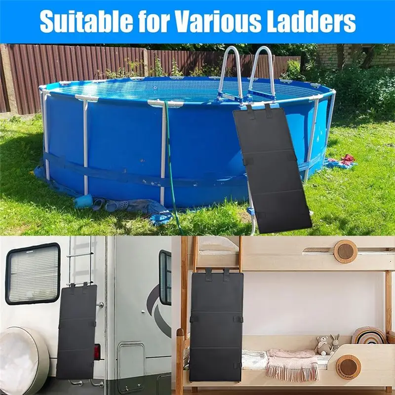 واقي سلم حمام السباحة الجديد لعام 2026، غطاء سلم حمام السباحة لمنع الأطفال من تسلق السلالم، وسادة غطاء سلم السرير بطابقين