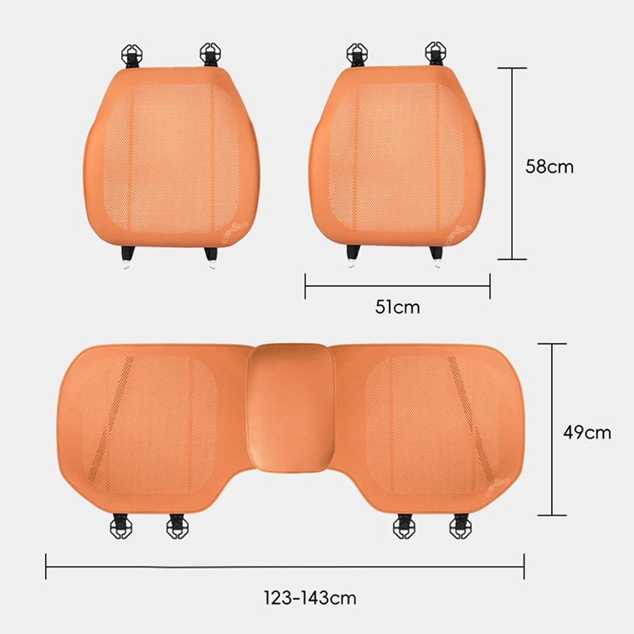 غطاء وسادة مقعد السيارة مضاد للانزلاق واقي مقعد وسادة جلدية قابلة للتنفس لمرسيدس بنز AMG A B C E S Class W204 W205 W212 W211