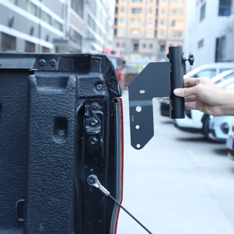 

Suetlcoity For Ford Ranger Wildtrak T6 T7 T8 2015-2022 Carbon Steel Car Tail Door Antenna Flagpole Bracket Trim Car Accessories