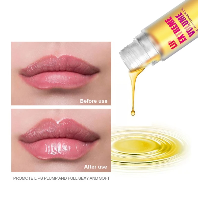 Long Last Lip Plumper Serum, Instant Volumising Essence Oil, Repair Lip Fine Lines, Aumenta a Elasticidade, Sexy Beauty Cosmetics