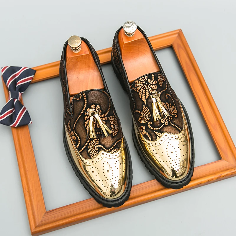 

Новые весенние брендовые мужские кожаные туфли с острым носком и кисточками, модные удобные мужские кожаные туфли для делового банкета