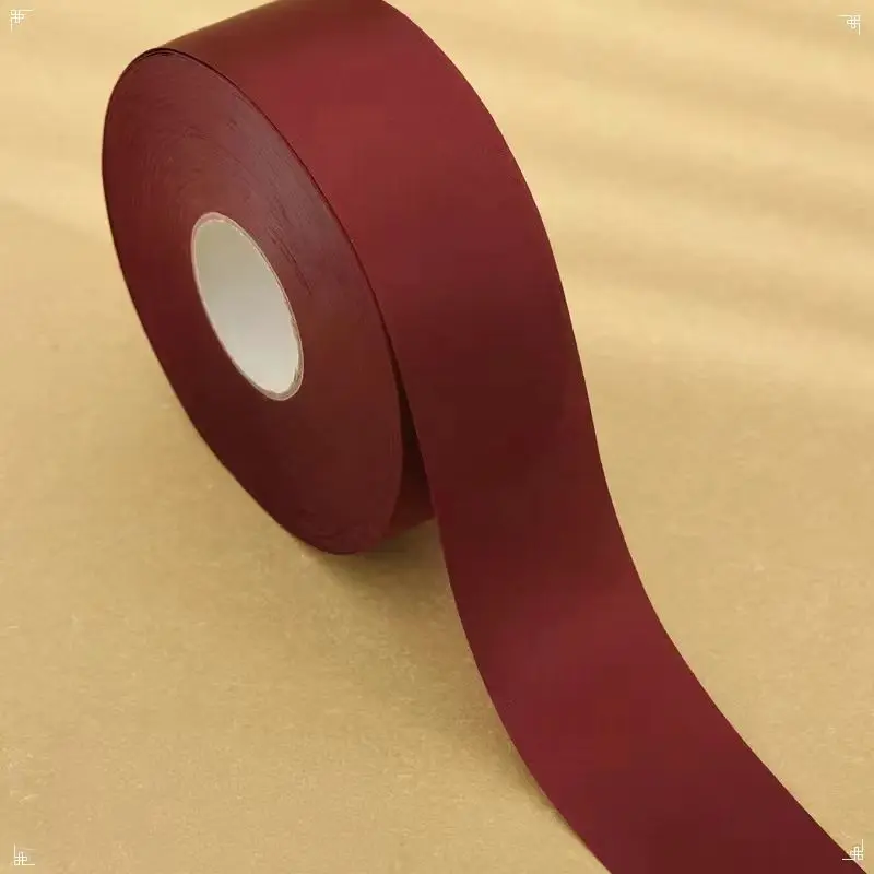 50 M * 4 CM Simple Style Satin Fabric Edging Strip Clothing Accessories Soft and Delicate Rolling Strip Clothing Edging Ribbon