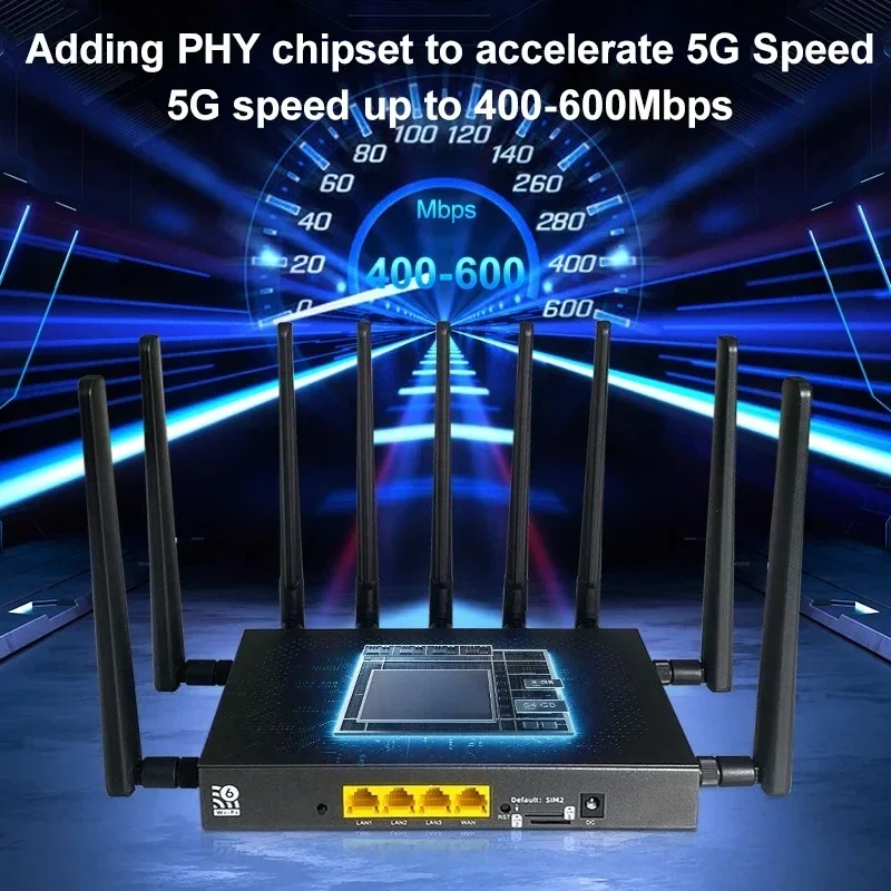 New 4G Wireless CPE Home Outdoor WiFi 6 Mesh Router QoS Firewall MT7981 AX3000 5G Card Slot Support External Antenna VPN