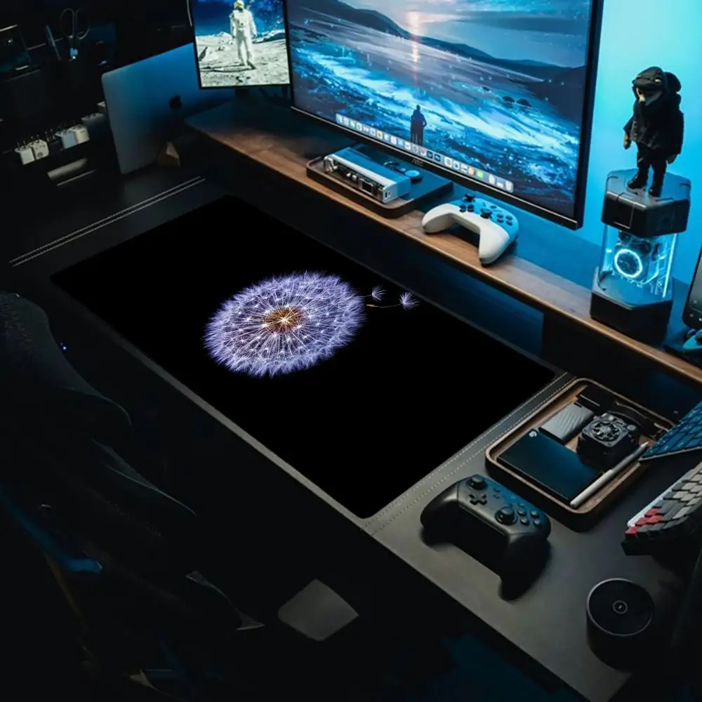 

Коврик для мыши «Межзвездная мечта» одуванчика, большой коврик для мыши, клавиатура, геймерский резиновый нескользящий нижний коврик против морщин