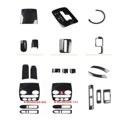 Interior Accessories For Volkswagen Beetle 2003-2011 ABS Center Control Panel Cover Trim Steering Wheel Button Door Handle Panel