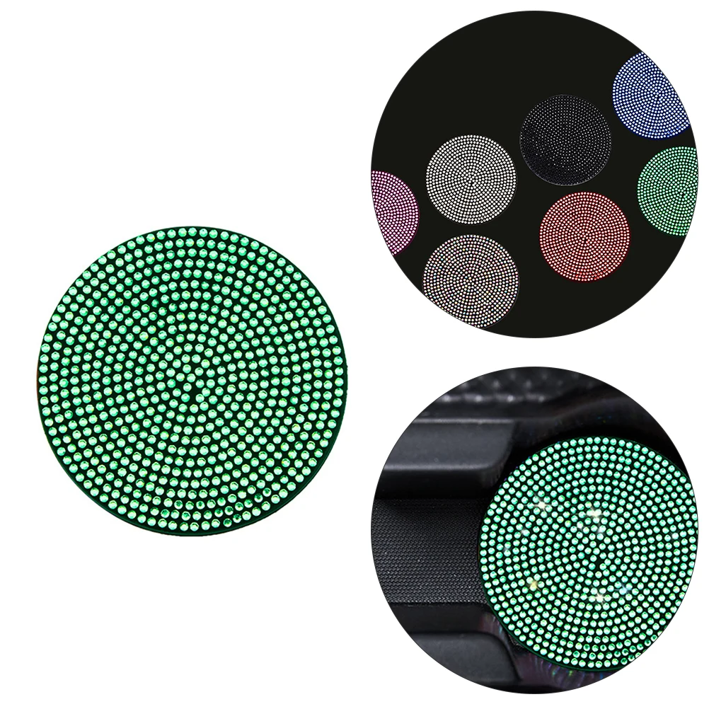 

PVC Anti Slip Coasters for Car Cup Holder Pad Rhinestone Drinking Accessories Green Easy Clean Reusable Fashionable
