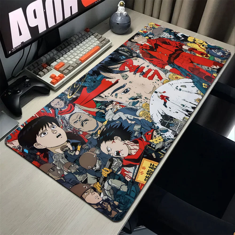 Alfombrilla de ratón de animación A AKIRA, accesorios para juegos, alfombrilla de teclado XXL, alfombrilla acolchada de puntada