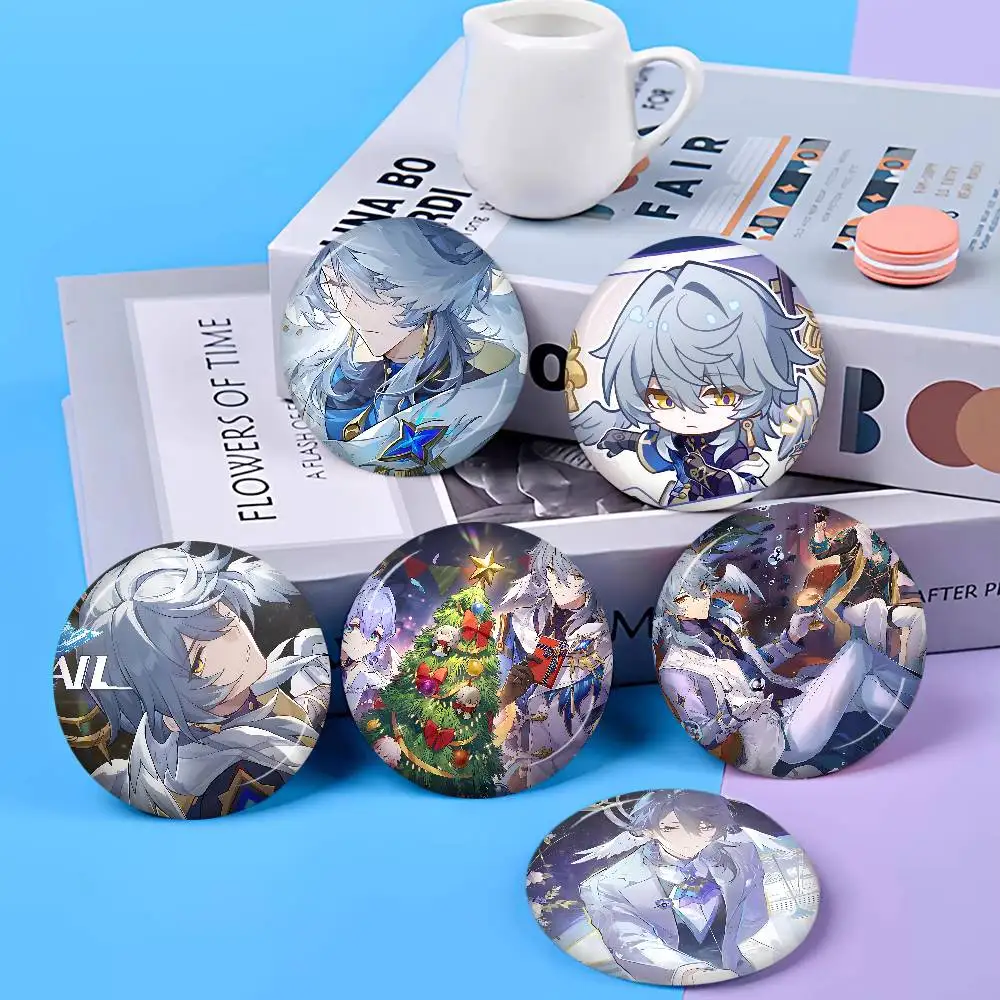 Sunday Honkai Star Rail Soft Button Pin Bright Printed Icon Gift For Friends Badge Collar Brooch Lapel Pin Metal