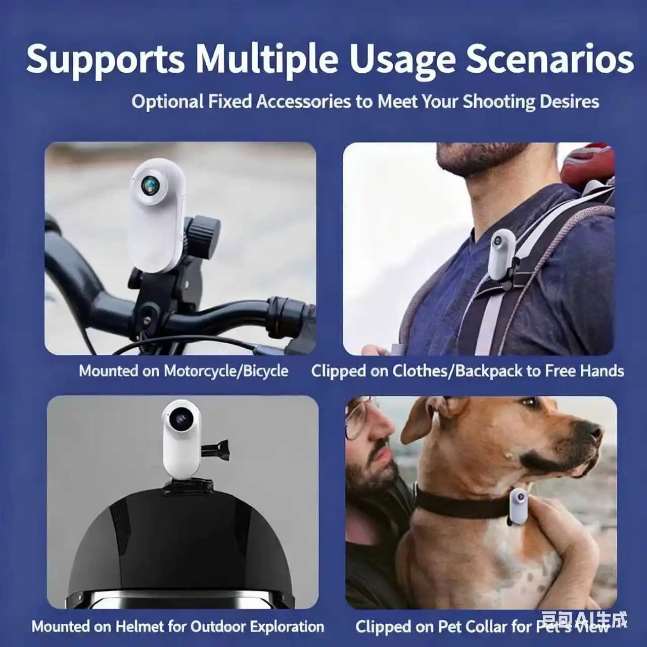 

Спортивная камера для большого пальца, записывающее устройство для верховой езды, фиксированный карман на груди, портативный небольшой размер, ВВС высокой четкости.