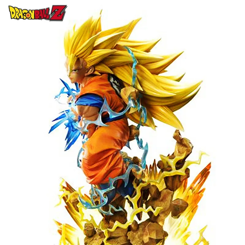 

Anime Dragon Ball Ssj Goku Action Figure Illuminated Collectible Ornamental Toy Exquisite Dragon Fist Model Boxed Birthday Gifts