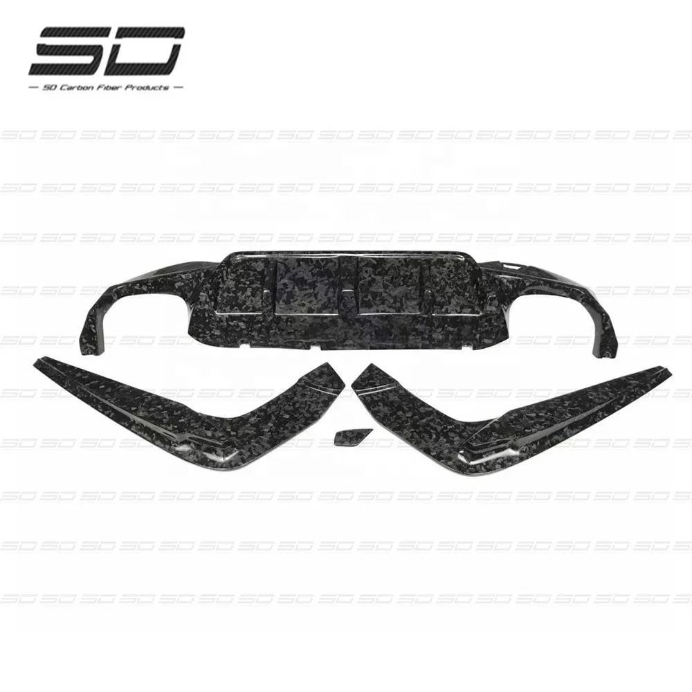 Dry Carbon Bodykit 3D  Style Carbon Fiber Body Kit Rear Bumper Diffuser  Corner For  m5 f90