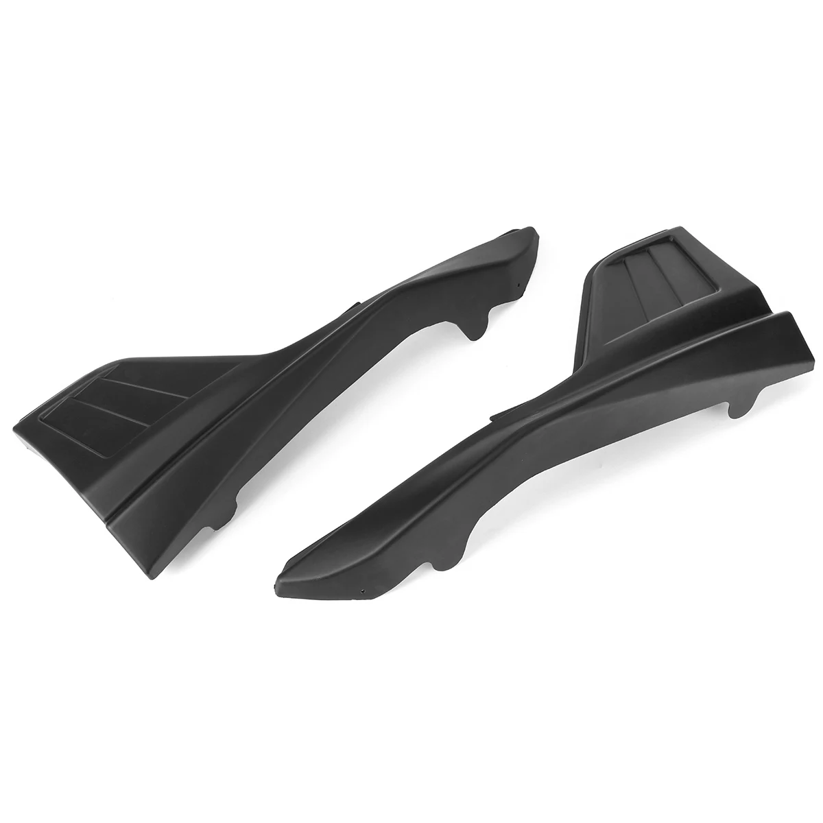 A Pair Matte Black Car Rear Bumper Lip Diffuser Splitters Aprons Protection Guard For Toyota For Corolla LE XLE SE XSE 2020-2021