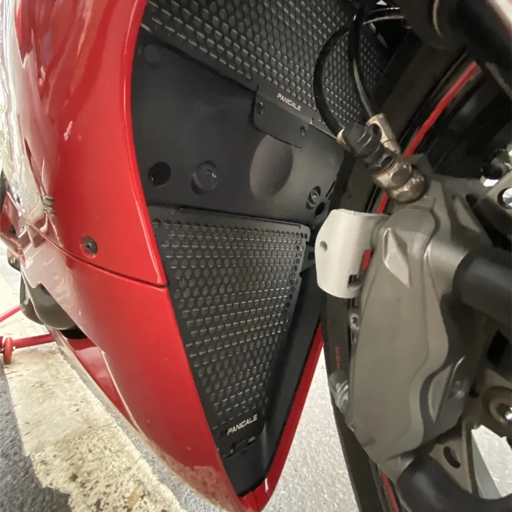 For Ducati Panigale V2 1299 FE 959 1299 Superleggera 899 1199 R Panigale Radiator Grill Guard Oil Cooler Cover Protection Parts