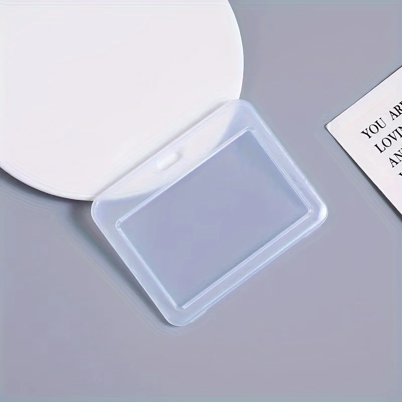 Horizontal Durable Transparent ID Card Holder; Ensure the Safety of Your Bank Credit Card and ID!