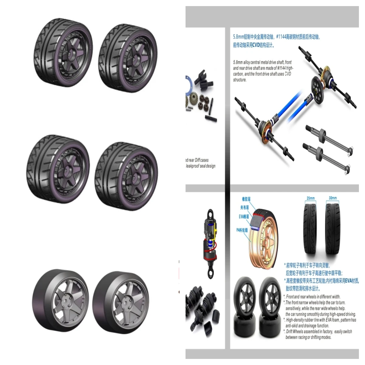 

HNR H98221 H98222 H98223 для 1/10 H9803 радиоуправляемая модель автомобиля раллийные гонки внедорожные оригинальные аксессуары