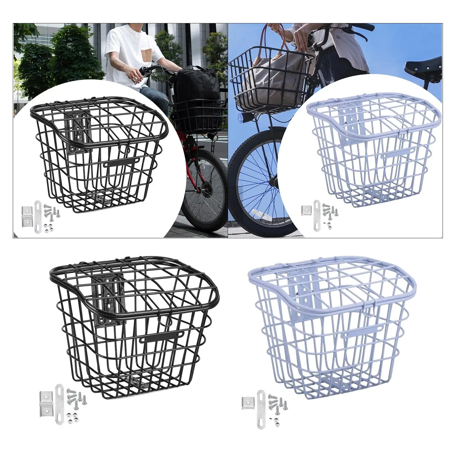 Bike Basket Hanging Bike Basket for Folding Bikes Outdoor Mountain Road Bike