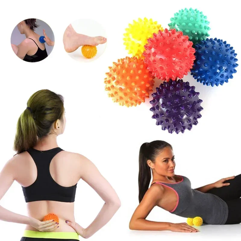 Durable PVC Spiked Massage Ball Trigger Point Hand and Foot Pain Relief Plantar Fasciitis Relief Hedgehog Ball Massage