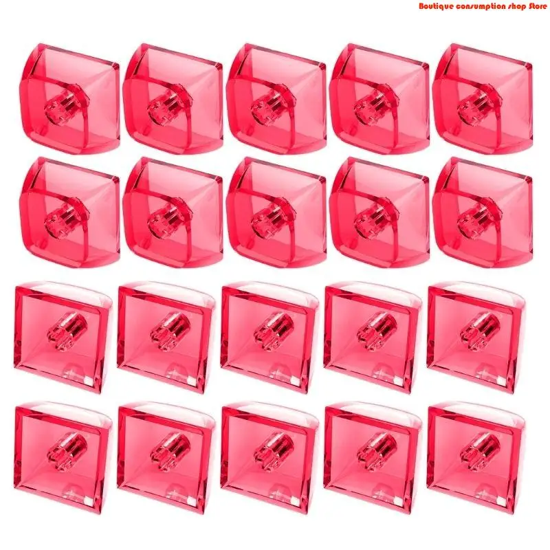 L9NA 20Pcs Transparents Keycaps 1U Blank Backlit Cover for Mechanical Keyboards