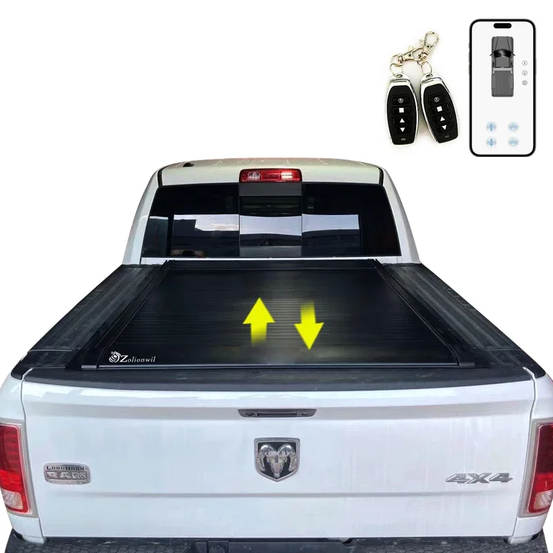 

Zolionwil Electric Roller Shutter Tonneau Cover Pickup Truck Bed Retractable Tonneau Cover For Dodge Ram Dakota