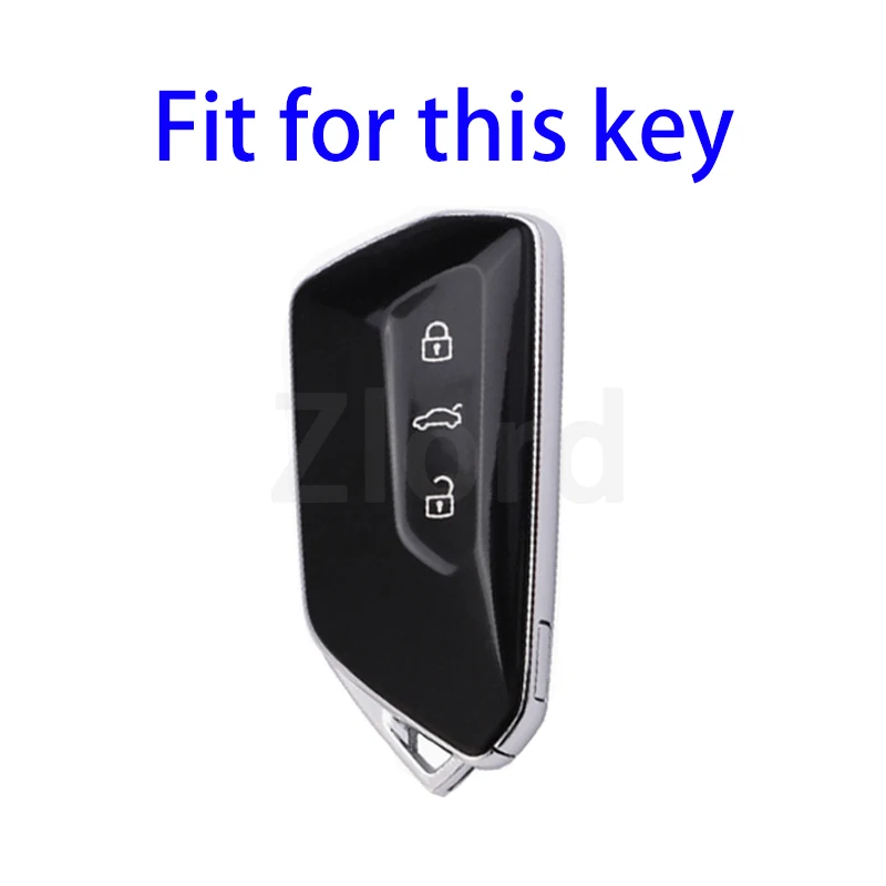 Soft TPU Car Key Case Cover Auto for VW Volkswagen Golf 8 ID4 Crozz ID6X Teramont ID3 Skoda Fashion Shell Fob Protector