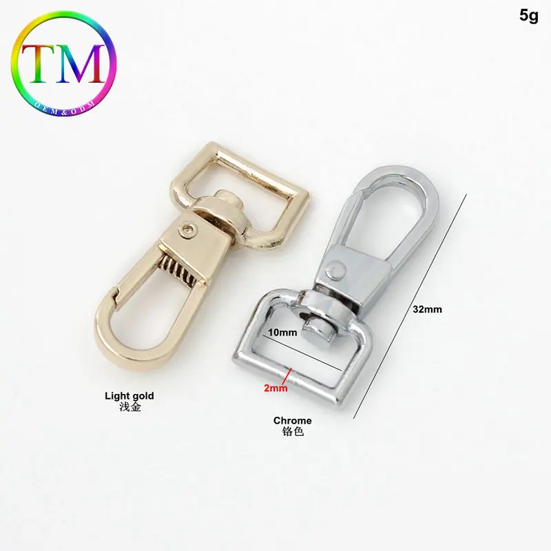 10-50Pcs 6Colors Custom Trigger Lobster Clasps Clips Pet Leash Collar Carabiner Hook Swivel Handbag Belt Strap Connector Buckles