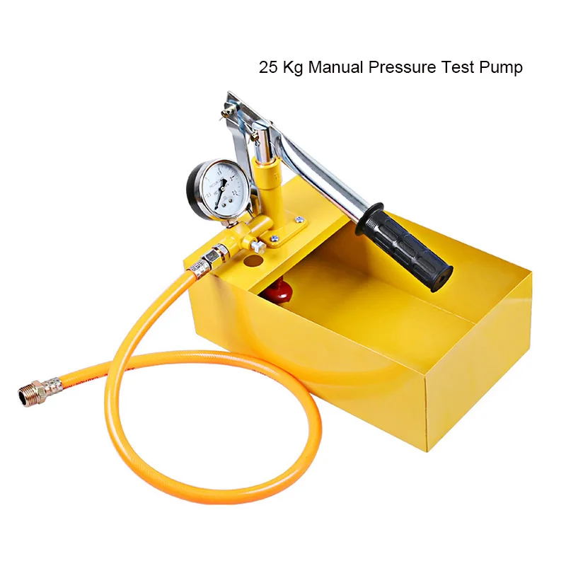 

25KG Small Pressure Test Pump Water Pressure Tester Manual Hydraulic Test Pump Machine Tap Water Pipeline Pressure Measuring Pum