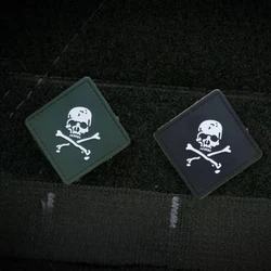 Skeleton Morale Badge 3D PVC Patch My Gun Sticker Tactical Hook&Loop Patches Military Armband