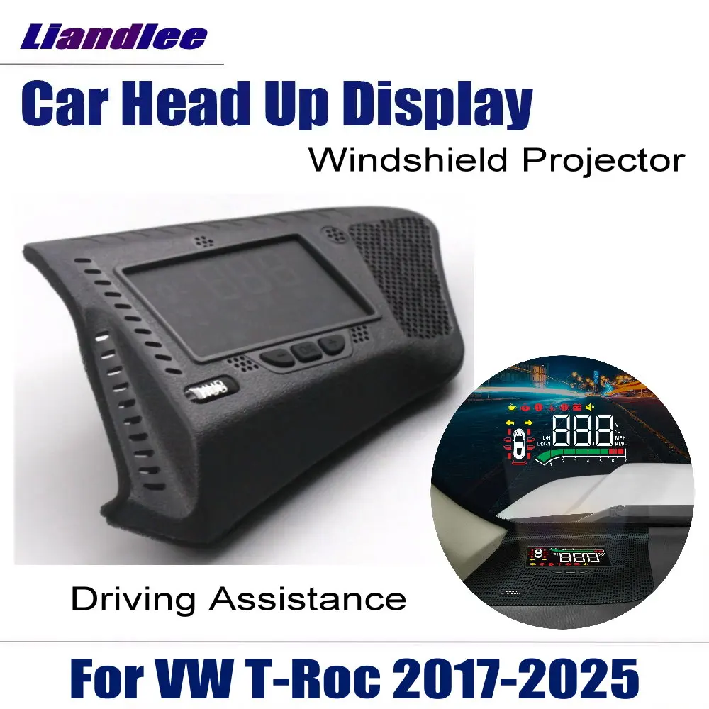 Car Head Up Display HUD For Volkswagen VW T-Roc (A11/AC7) 2017-2025 Accessories Auto LCD LED Reflecting Windshield Projector
