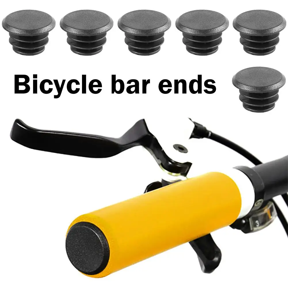 6pcs Bicycle Handlebar Plug MTB Road Bicycle Handlebar End Plugs Handlebar Caps Plastic PVC Handle Grip Bar End Stoppers Cap