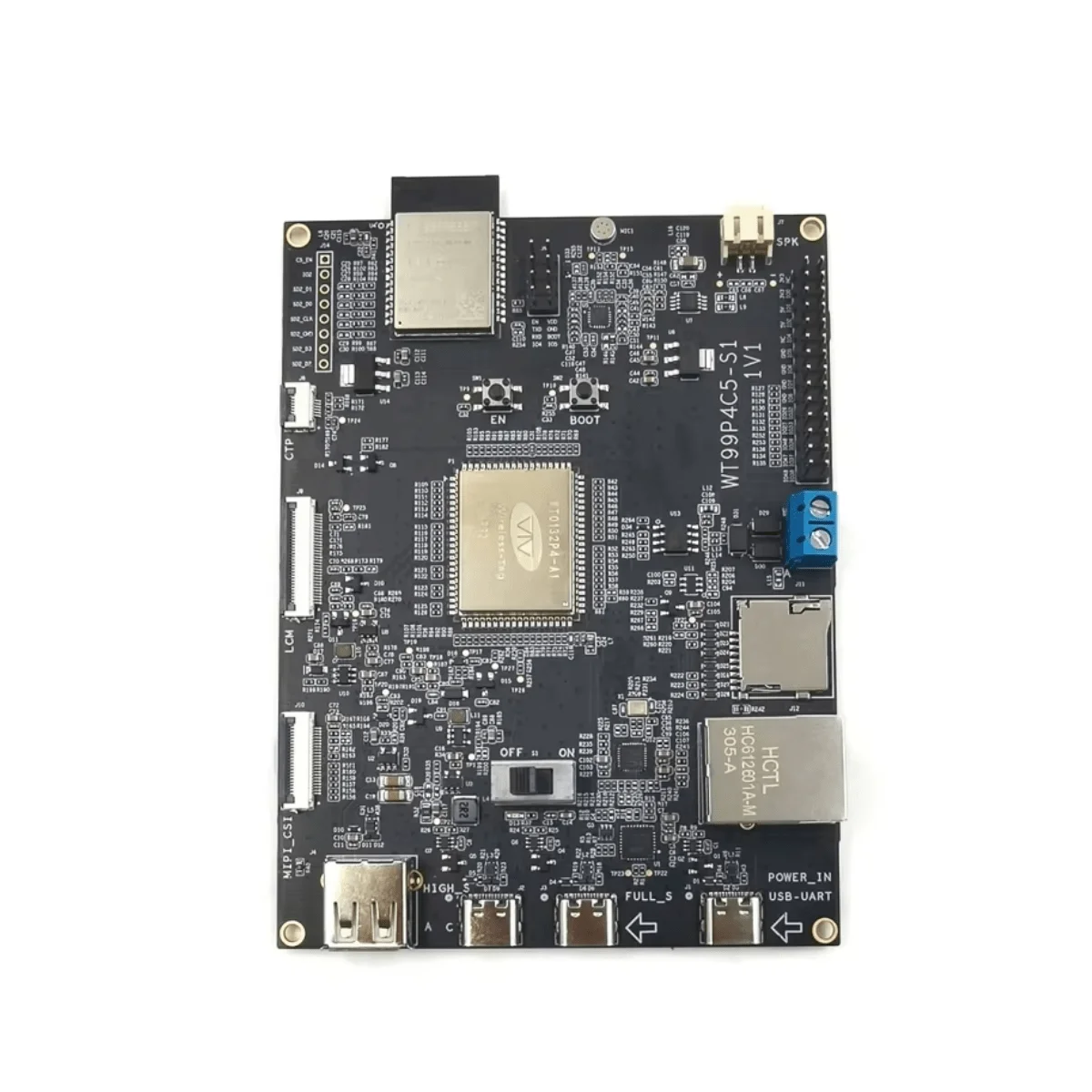 Плата привода ESP32 P4+C5 WT99P4C5-S1 с платой Espressif ESP32-P4 Som и модулем Wi-Fi Esp32-c5 WiFi 6, двухъядерный RISC-V